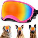 Large Dog Sunglasses, Dog Goggles with Adjustable Strap UV Protection Winproof Dog Puppy Sunglasses, Suitable for Medium-Large Dog Pet Glasses, Dogs Eyes Protection