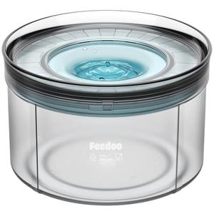 Feedoo 1Gallon Dog Water Bowl, 128oz No Spill Water Bowl for Dogs, Tritan BPA-Free Spill Proof Water Bowl with Non-Slip Mat, No Splash Slow Drinking Dog Water Bowl for Messy Drinker [Anti-Digging Lip]