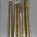 Closet Rods for Hanging Clothes, 17 to 76 Inch Adjustable Metal Closet Rod, Heavy Duty Closet Poles for Wardrobes, Closet, Laundry, Bathroom, Windows, Easy Installation, Gold