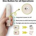 Women Electric Bikini Trimmer, Mini Dual Head Shaver for Women IPX7 Waterproof Wet & Dry Use Body Hair-Remover Lipstick-Sized, Electric Razor for Pubic Hair/Armpits/Face/Leg (ET-02)