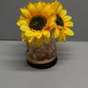 Sunflowers Flower Lamp,Rechargeable Cordless Touch Table Lamp,3-Colour Infinitely Dimming Small Night Light,Festival Restaurant Bedroom Bar Coffee Shop Birthday Gifts for Women Mom