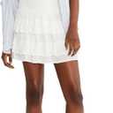 AEROPOSTALE Women's Tiered Mini Skort (White, XXL)