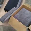 112 Convertible Storage Sectional Sofa,L Shaped Couch with Storage Ottoman,Multi-Functional Reversible Sofa with Huge Storage Space, Breathable Fabric(Dark Grey)