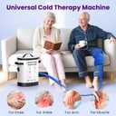Cold Therapy Machine, Program Timer Ice Machine for Knee After Surgery, Portable Ice Therapy Machine with Quiet Pump, Large Cold Pad for Ankle, Arm Joints, Sports Injuries, Cryotherapy Pain Relief