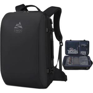 UMGG Travel Backpack for Men 40L, TSA Flight Approved Carry On Backpack with Rain Cover, 17inch Travel Laptop Backpack with USB Charging Port, Extra Large Luggage Suitcase Daypack Weekender Bag, Black