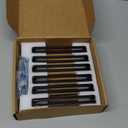 Matte Black zinc Alloy Cabinet pulls,Matte Black 5 Inch 128mm Hole Center Cabinet Handles for Drawer,Cupboard, Wardrobe,Dresser - 6 Pack