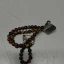 C&L Accessories Compatible with Fitbit Charge 6 & 5 Beaded Handmade Adjustable Bracelet Replacement Bands for Women (Rainbow Tiger Eye)