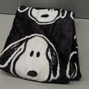 Franco Collectibles Peanuts Snoopy Black & White Super Soft Plush Cozy Throw Blanket, 46 in x 60 in, (Official Peanuts Product)