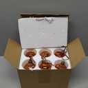 12 Pcs Vintage Mercury Glass Christmas Ball Ornaments 2.36 Inch Antique Embossed Ball Decorations Christmas Tree Hanging Decorations for Xmas Winter Holiday Decor Gifts(Brown)