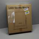 Vanity Mirror with Lights 17.5 Inch Hollywood Makeup Mirror with 3 Light Modes 360 Degree Rotation Height Adjustable 1X 10X Magnification Smart Touch Control and Phone Holder White