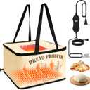 Sourdough Bread Proofer Warming Box Foldable Bread Warming Mat Collapsible Proofing Box for Dough Yogurt Fermentation with Adjustable Temperature & Timer Controller