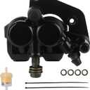 Black Front Brake Calipers 51mm Twin Piston Hydraulic Cylinder Caliper For Chinese 50cc-125cc ATV Quad Pit Pro Dirt Bike Go kart Apollo 140cc z40