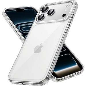 JETech Case for iPhone 17 Pro 6.3-Inch, Non-Yellowing Shockproof Phone Bumper Cover, Anti-Scratch Clear Back (Clear)