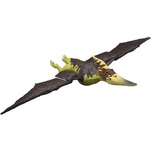 Mattel Jurassic World Wild Roar Pteranodon Dinosaur Action Figure Toy with Chomp Attack, Light Up Feature & Roar Sound, Scan Code for Digital Play