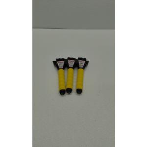 Bigfoot 9" Dual-Head Ice Sraper - Car Glovebox Size - Polyethylene 1702, 3 Pack