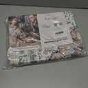 PURRUGS Vintage Farmhouse Boho Throw Rug 2x3 ft, Non-Slip Machine Washable Rug, Accent Oriental Area Rug for Entryway, Kitchen, Bedroom, Living Room and Dining Room, Coral Red/Marine Blue