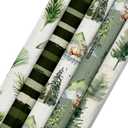 2 x VIVIQUEN 24 Pack Christmas Tree Double-Sided Paper, 12-inches Dark Green Textured Scrapbook Paper Xmas Craft Paper Folded Flat for DIY Background Card Making Scrapbook Photo Album Decor