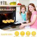 IJRPLM 50pcs 5oz 125ml Muffin Liners Cups with Lids (gold),50 Pack Baking Cups with Lids,5oz Aluminum Foil Cupcake Cups Muffin Liners, Standard size