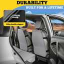 LINGVIDO Car Seat Covers for Front Seats (2 Seats) - Premium Perforated Nappa Leather,Waterproof Shield, Omni-Adapt Fit for SUVs Sedans, Ideal for Rideshare & Pets