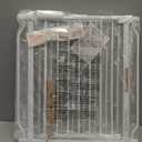 ALLAIBB Extra Wide Pressure Mounted Baby Gate Walk Through Child Kids Safety Toddler Tension White Long Large Pet Dog Gates with Extension for doorways Kitchen (71.65-85.03"/182-218cm, White)