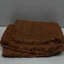 MIULEE Set of 2 Waffle Bathroom Rugs, Boho Bath Rug Super Absorbent, Non Slip Washable Ultra Soft Rubber Backed Shower Bath Mats for Floor, Tub, Shower, Looped Design, Terracotta, 17"x24"+18"x30"