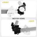Front Right Passenger Side Power Window Regulator with Motor Assembly Compatible for 2013-2017 Honda Accord, Replacement 748-018, 72210T2AA11, 72210-T2AA11