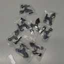 HOMOTEK 8 Pack Hinge Pin Oil Rubbed Bronze Door Stopper,Adjustable Deluxe Heavy Duty Door Stopper 2-1/2"x1-3/4,with Black Rubber Bumper Tips