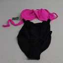 Eomenie Women's One Piece Swimsuits Tummy Control Cutout High Waisted Bathing Suit Wrap Tie Back 1 Piece Swimsuit Hot Pink Black M