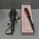 Hairitage Heated Curl Brush - 1.5 Inch Thermal Round Brush for Smooth & Frizz-Free Hair -10 Minute Blowout -Effortless Curls - Refresh Your Look - Ceramic Tourmaline Ion Technology - Up to 400 Degrees