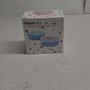 Snack Rotator Container Reusable Snack Box with 5 Compartment Dispenser and Lid, Color Matching Opening Lid, BPA and PVC Free, for Home, School, Travel (2 Pack- Blue)