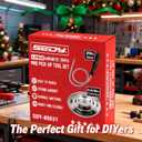 4 Pack Telescoping Magnetic Pickup Tool with 3in 4in 6in Magnetic Parts Trays, Magnet Flexible Spring Stick, Magnet Retrieving Sweeper for Nail, Screws & Metal Debris Workshop Garage