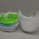 Honeydak 3 Pieces Clear Bird Bath for Cage Parakeet Bird Cage Accessories Hanging Bath Box Parrot Bathing Tub with Clear View for Cockatiel Conure Canary Budgies Parrots Blue Green White