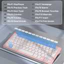TECKNET Wireless Keyboard and Mouse Combo, Mini Cordless Computer Keyboard and Mouse Set 2.4GHz, Silent Adjustable 1600 DPI, Quiet Click, Lag-Free for Computer, Laptop, PC, Windows, Mac, Chrome OS
