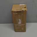 HAMITOR Toilet Bowl Brush Holder Set: Bathroom Deep Cleaning Toilet Cleaner Scrubber Under Rim with Curved Bristle for Dead Corner Clean - Hidden Rv Toilet Decorative Accessories with Caddy- White (1 pack)