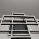 Modern LED Flush Mount Ceiling Light, Black Square Acrylic Flush Mount Ceiling Lights Fixture, Lighting Fixture Ceiling Lamp for Kitchen, Living Room, Bedroom, Laundry Room, Dimmable Memory Function 30