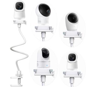 Flexible Baby Monitor Stand Mount Holder Compatible with eufy Security E30 / E220 / C220 / E21/ E110 / C2110 / T8417/ T8354/ T8300 Cameras Adjustable Baby Cameras Stand Clip Clamp Mount