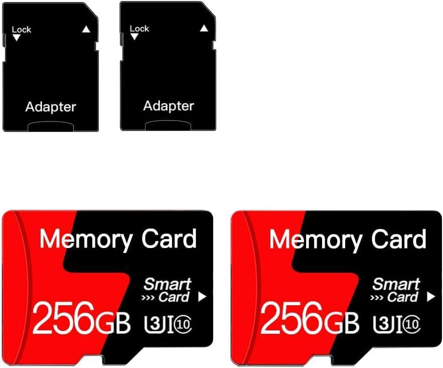 Micro Card 2-Pack 256GB Memory Card with Adapter Class 10, UHS-I, U3, A1, for Smartphones, Drones, Camera