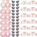 Bridesmaid Scrunchies Proposal Hair claws clips Set of 12 Bridal Shower heart sunglasses Gifts for Wedding Bachelorette Party Favors (36pcs White&Pink)