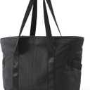 BAGSMART Tote Bag for Women, Tote Bag with Zipper Work Tote with Compartments Nurse Shoulder Hanbag for Travel, Gym