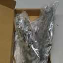 Jexine Hanging Planters with Artificial Eucalyptus Metal Hanging Vase Indoor Plants Holder Modern Geometric Boho Bathroom Wall Decor for Living Room Home Office(Black)