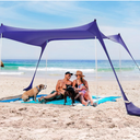 EKRISON Beach Canopy Sun Shade, Beach Tent Sun Shelter Wind Sail Camping Sun Shelter Portable Beach Tent Sun Shelter Canopy Outdoor Beach Sun Shade for Family Vacation and Camping (Patent Pending)