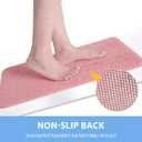 Hargiis Non-Slip Bathtub Mat, 2 Pack Anti Slip Shower Mat, Fast Drying Bathtub Mats, Foot Scrubber Mat, Anti Slip Mat for Tub, Floor, Bathroom, Kitchen, Home, Hotel (Pink 24"×16"+24"×16")
