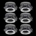 6pcs Gas Stove Knob Locks, Oven Knob Covers for Child Safety, Adhesive Gas Stove Knob Covers, Gas Stove Child Safety Knob Locks Childproof Baby Proofing Oven Safety Lock No Tools Need (Transparent)