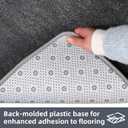 Non Slip Area Rugs for Living Room, 8x10 Washable Fluffy Soft Memory Foam Rug,Shag Throw Floor Carpet Indoor, Bedroom Rug for Kids Home Dorm Decor, Gray