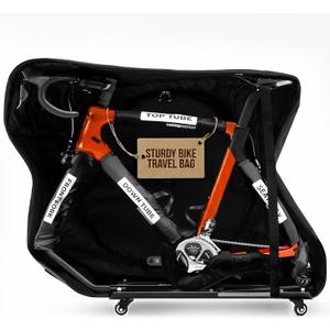 Bike Travel Bag Airplane Box for Air Travel | Durable Bike Cases with Full Protection | Fits Road & TT Bikes with Wheels, Safe Case for Flying, Extra Large