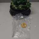 Feng Shui Money Frog Resin Statue, 6.9"L x 6.5"W x 6.9"H, Gold Color, Attract Wealth and Good Luck