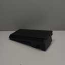 Joy&Grace Sofa Armrest Tray with Large Mug Holder, Bamboo Couch Arm Tray, AntiSlip Couch Cup Holder Foldable Sofa Arm Table for Eating Drinks Cellphone (Color Black)