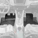 KEMIMOTO 2020-2025 PRO XP Floor Mats Liners Front TPE Anti-Slip Floor Mat All Weather Protection Accessories Black Compatible with Polaris RZR PRO XP 2020-2025