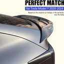 Rear Spoiler for Tesla Model Y 2020-2024 ABS Carbon Fiber Printing
