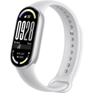Xiaomi Mi Smart Band 10 (2025) Global Version - 1.72" AMOLED Display | 21 Days Battery Life | Touchscreen, Multi-Sport Tracker, Activity Tracker, Heart Rate Monitor | BT5.4 - (Glacier Silver)